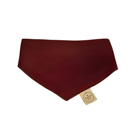 Maroon Customisable bandana with abstract patterns from The Grand Pet Company