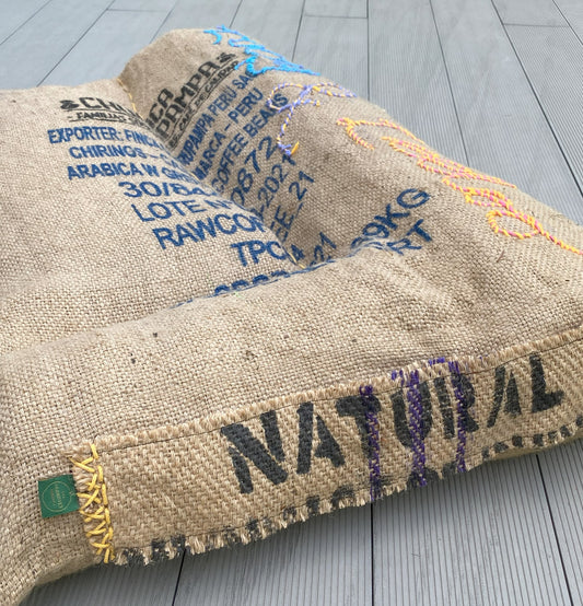Lucy Recycled Coffee Bag Pet Bed