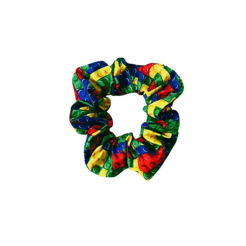 Playtime Blocks Handmade Cotton Scrunchie