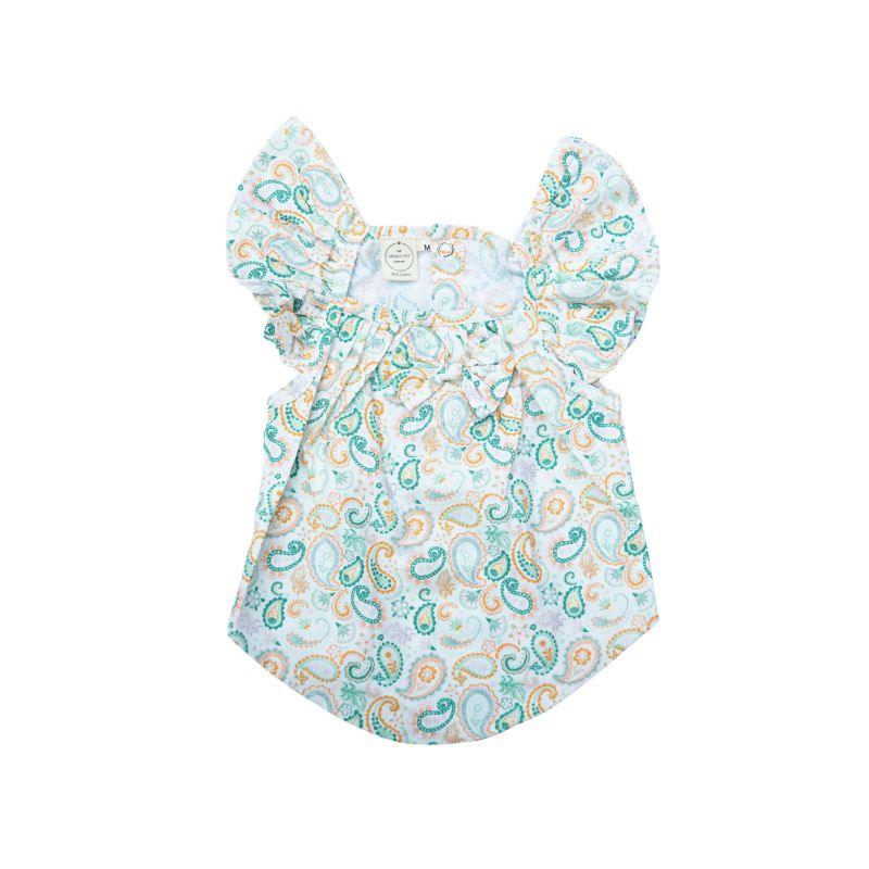 Summer Paisley Pinafore Dress