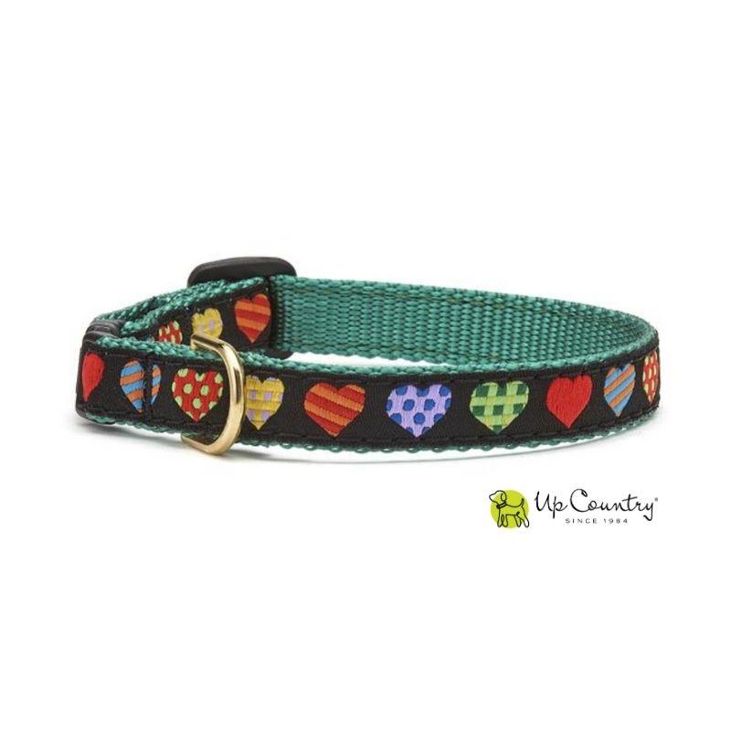 Colourful Hearts Cat Collar