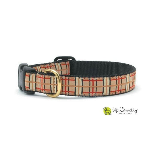 Up Country Plaid Dog Collar