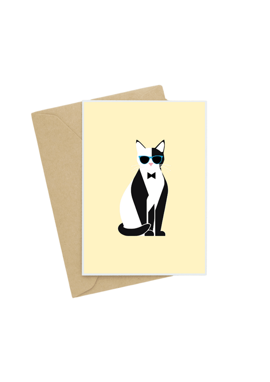 Sophisti-Cat Greeting Card