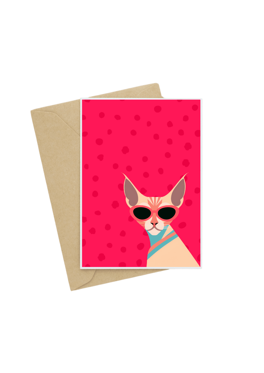 Sassy Sphynx Greeting Card