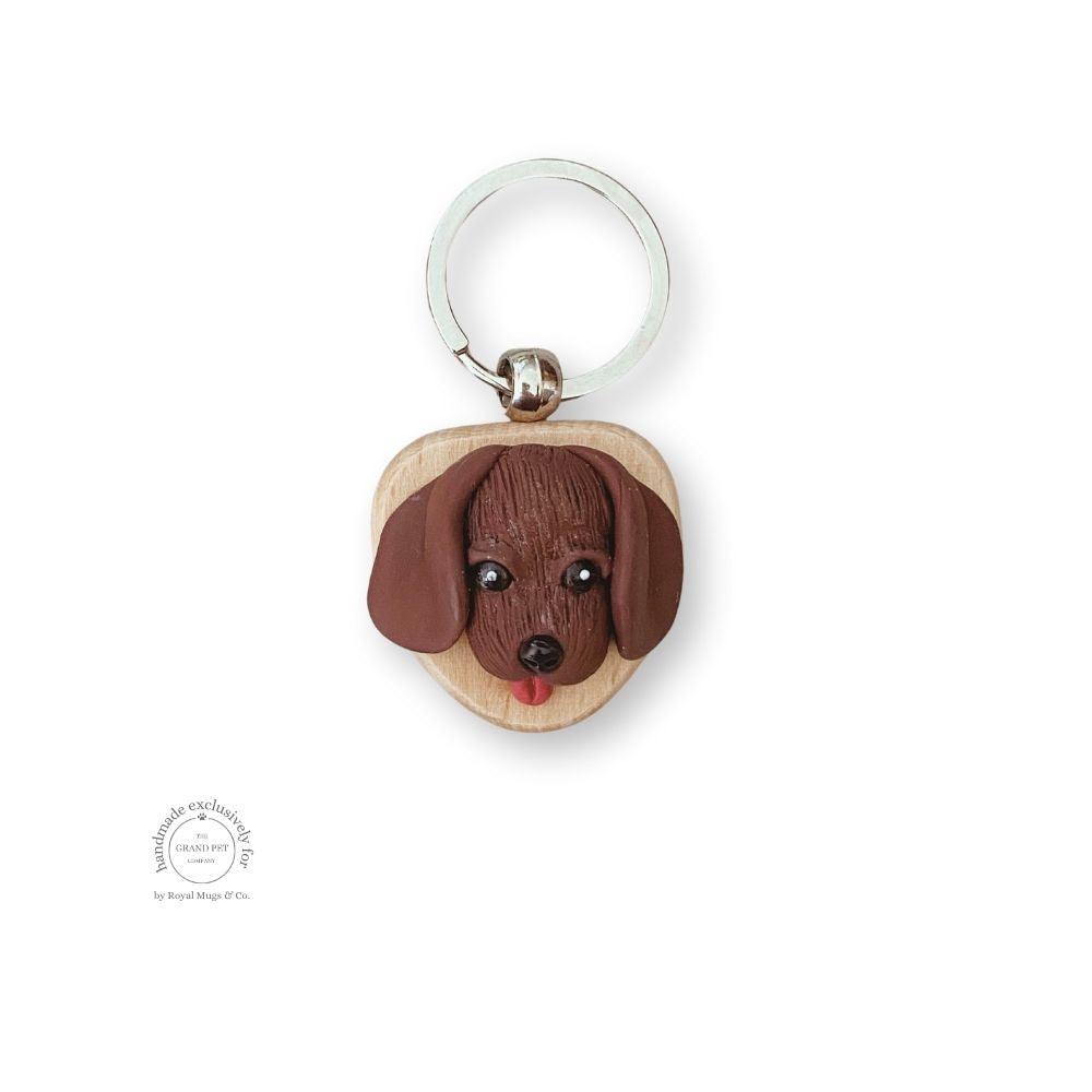 Brown Doggy Keyring