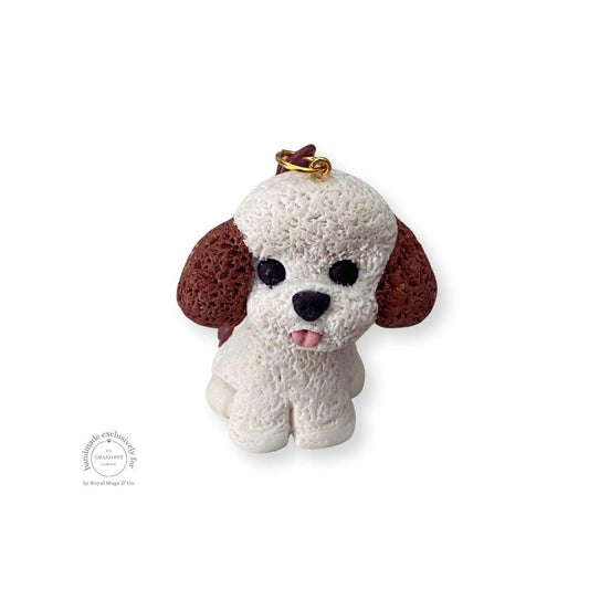 Cheeky Poodle Keychain Gold