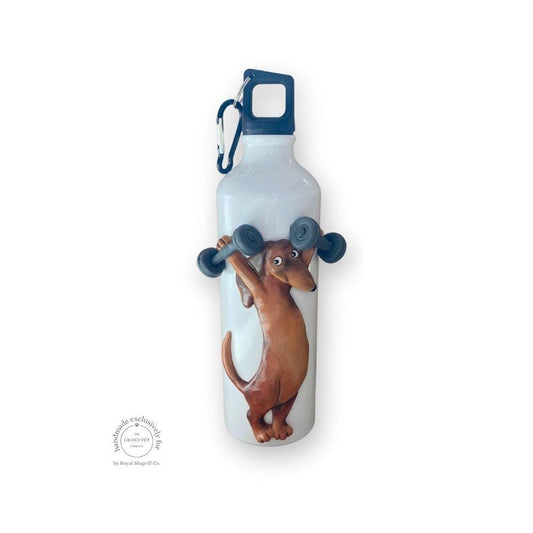 Cheeky Pup Workout White Water Bottle 750ml