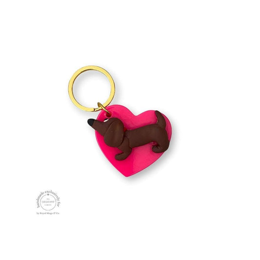 Dachshund Love Keyring