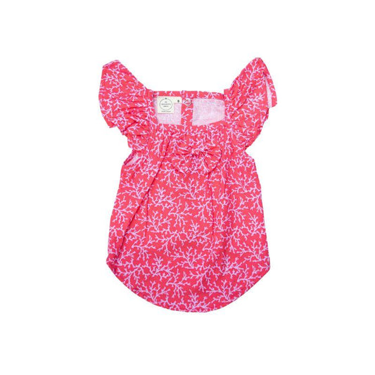 Pink Coral Pinafore Dress