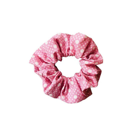 Pink Bubbles Handmade Cotton Scrunchie