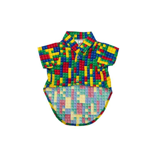 Playtime Blocks Two Button Shirt