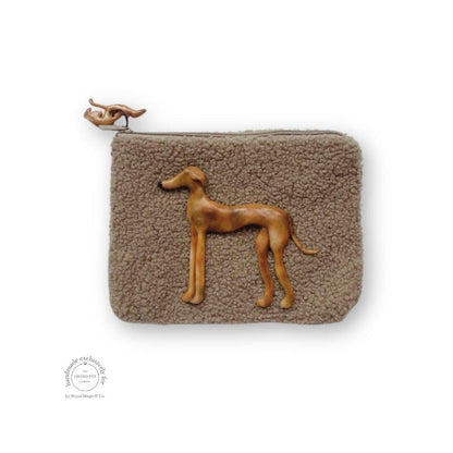 Saluki Brown Fluffy Pouch