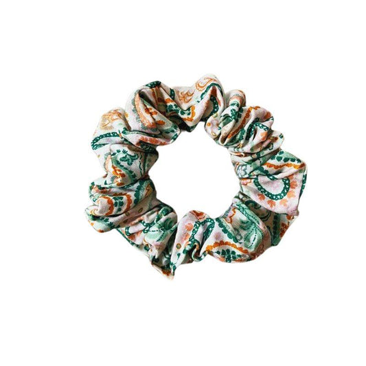 Summer Paisley Handmade Cotton Scrunchie