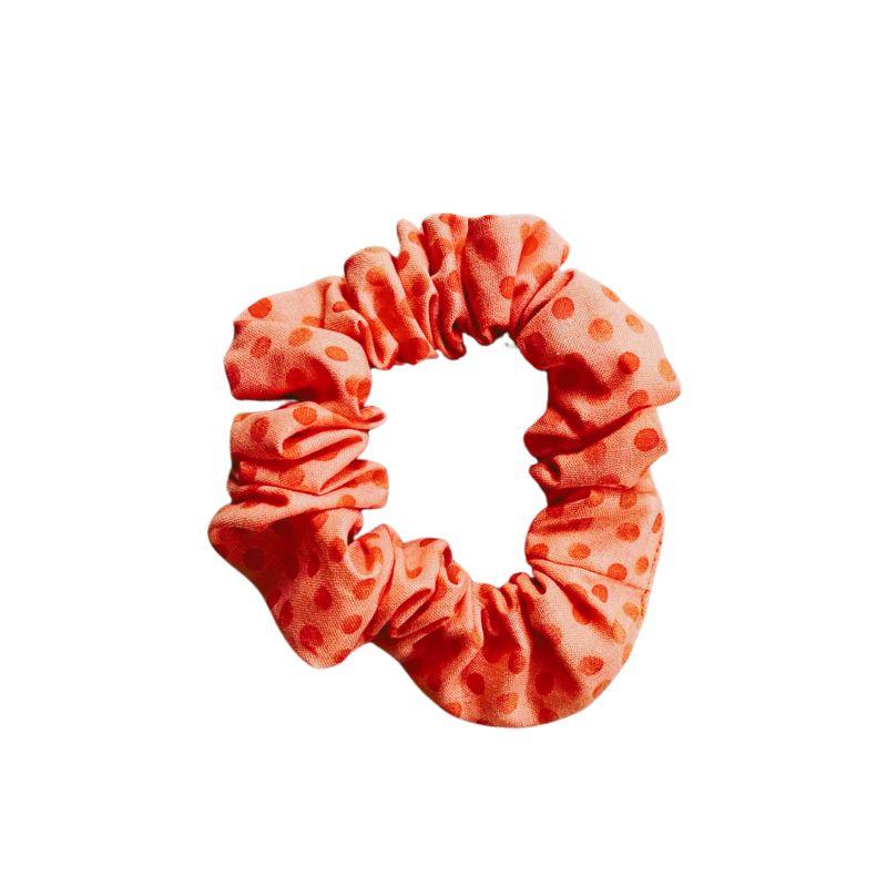 Tangerine Orange Handmade Cotton Scrunchie