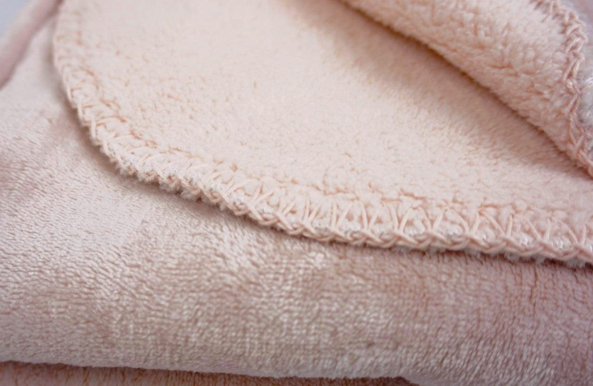 Paw Pink Fleece and Fur Blanket