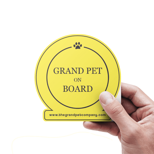 Grand Pet on Board Vinyl Car Sticker